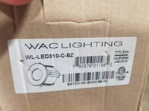 Lot of (6) WAC Lighting LED Step and Wall Light Fixture