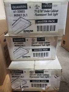 Lot of (3 Cases) Simkar 24-12 Under Cabinet Fluorescent Task Light Master Pack