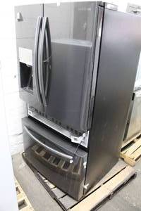 lot 634 image: Samsung Side-by-Side Single Drawer Refrigerator Bottom Freezer with WaterIce RF28JBEDBSGAA (New )