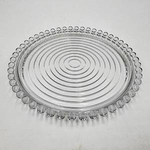lot 11 image: Vintage Round Tray Candlewick Clear (Stem 3400) - CRV $45