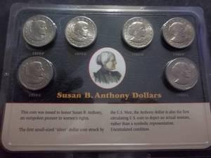 Complete Set Of Susan B. Anthony Dollars 1979 & 1980 P,D,S