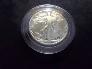 1935 D Walker Half Dollar In Capsule Polished