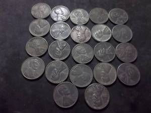 22-1943 Steel War Time Cents P,D,S