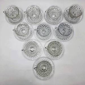 lot 23 image: Vintage Fostoria American Clear 20 Piece Tea Set