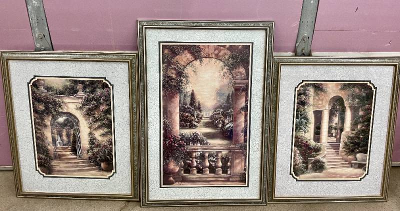 lot 60 image: 3 Betsy Brown Custom Framed Artwork Prints