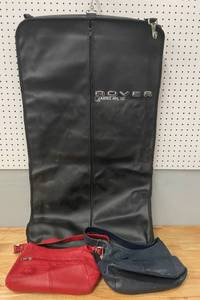 lot 58 image: Travel Wardrobe Bag and 2 Handbags