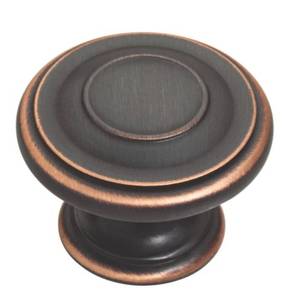 lot 15 image: Liberty Harmon 1 38 Bronze Round Cabinet Knobs Pulls 10 Pack