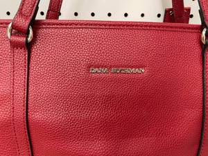 lot 57 image: Dana Buchman Large Red Tote Hangbag