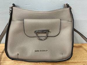lot 24 image: Dana Buchman Gray Crossbody Purse