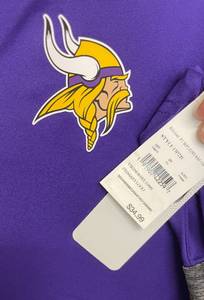lot 21 image: NFL Minnesota Vikings Mens Polo Shirt Size M