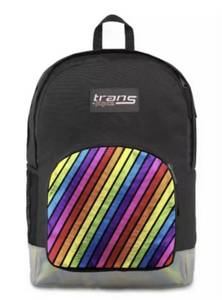 lot 98 image: Jansport Trans Backpack 28.5L Iridescent Rainbow School Backpack