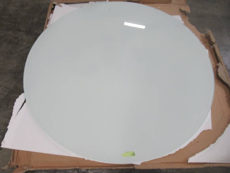 lot 310 image: Frosted Glass Table Top - 54 in. Round 2768847