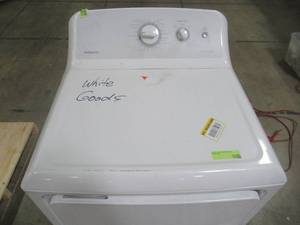 lot 201 image: Hotpoint 6.2 cu. ft. 240-Volt White Electric Vented Dryer HTX24EASKWS