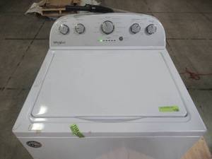 lot 202 image: Whirlpool .3 cu. ft. High-Efficiency Top Load Washer with Quick Wash in White, 12 Cycles WTW5000DW