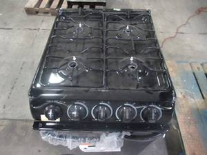 lot 219 image: Danby 20 in. 2.3 cu. ft. Gas Range in Black with 4-Burner Gas on Glass DR202BGLP