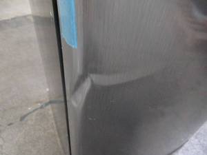 lot 227 image: Magic Chef 4.5 cu. ft. Double Door Mini Refrigerator in Stainless Look HMDR450SE