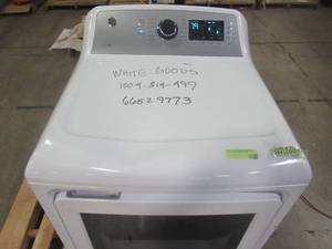lot 234 image: GE 7.4-cu ft Reversible Side Swing Door Gas Dryer (White) ENERGY STAR GTD72GBSNWS