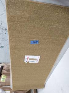 Ottohome Collection Solid Design Beige 2 ft. 3 in. x 6 ft. Runner Rug
