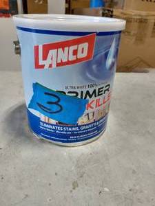1 Gal. Stain Killer Ultra Premium White InteriorExterior 100% Acrylic Wall Primer with Heavy Stain Elimination