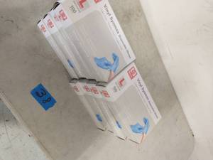 8 BOXES Large Blue Synmax VinylNitrile Blend 4G Multi-Purpose Disposable Gloves, (100-Pack EACH BOX )