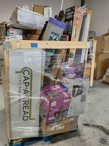 pallet of mixed items
