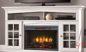Huntley TV Stand in White