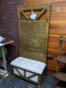 lot 25 image: Ashley Furniture Hall Tree with Storage Bench