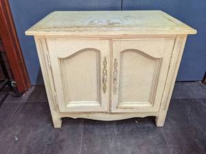 lot 56 image: Distressed Nightstand Cabinet