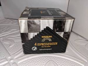 lot 129 image: Eduscho Cafissimo 4 Espressotassen (Espresso) Set, New