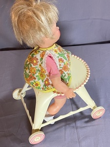 lot 83 image: Ideal Sister Thumbelina Doll 10 Tall w Walker 1960s Works Vintage