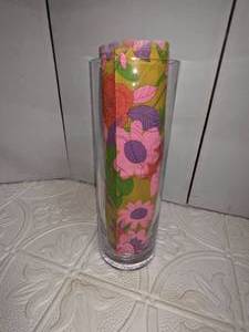 lot 16 image: Pottery Barn Extra Large Aegean Glass Vase