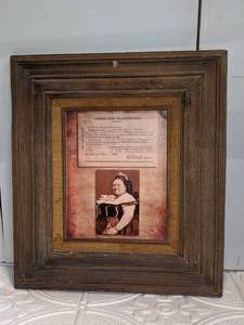 lot 15 image: 1876 Tea Cup Sallie Prostitution License Signed by Wyatt Earp