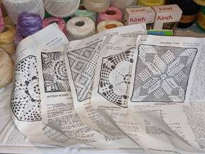 lot 18 image: HUGE Lot of Crochet Thread, Many Are New