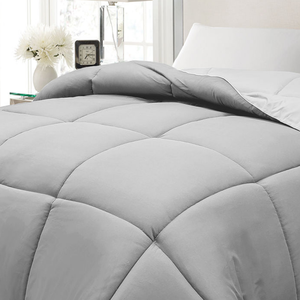 lot 66 image: Blue Ridge GrayWhite Reversible King Size Comforter, New