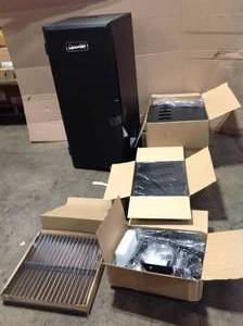 lot 38 image: 36 in. Vertical Off-Set Charcoal Smoker with Cover by Dyna-Glo (customer return) review pictures