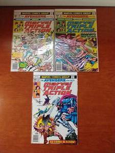 lot 82 image: 3 Marvel Triple Action Comics