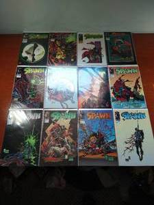 lot 107 image: 12 Spawn Comics