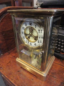 lot 101 image: GILBERT CRYSTAL REGULATOR CLOCK