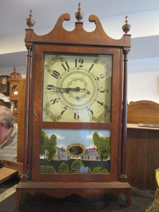 lot 102 image: ELI TERRY REPRODUCTION CLOCK