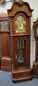lot 110 image: RIDGEWAY GRANDFATHER CLOCK WITH KEININGER MOVEMENT