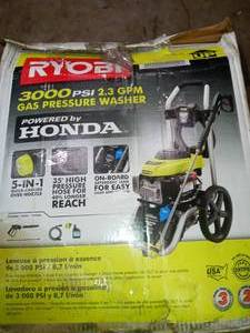 RYOBI 3000  PSI 2.3 GPM Gas Pressure Washer Customer Returns See Pictures