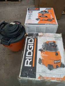 Lot of 3 Mixed Ridgid Shop Vacs varios conditions Customer Returns