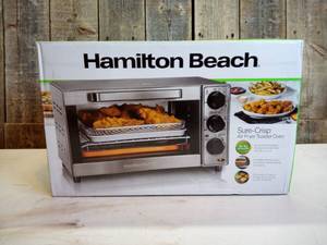 Hamilton Beach - Sure-Crisp 4-Slice Air Fryer Toaster Oven - STAINLESS STEEL