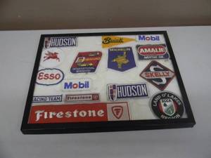 lot 37 image: VINTAGE LARGE COLLECTION OF AUTOMOBILIA PATCHES & MORE - GREAT COLLECTION - SEE PICTURES