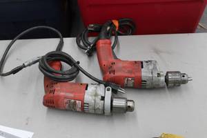 Lot of (2) Milwaukee Magnum Holeshooter Drills