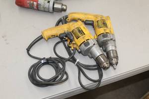 Lot of (2) DeWalt Drills - 38 DW223G, 12 DW235G
