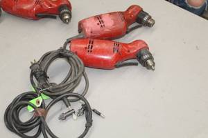 Lot of (2) Milwaukee  0375-1  38 Reversing Drill Heavy Duty