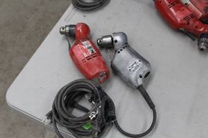 Lot of (2) Drills - Sioux Tools 14 Angle Drill, Milwaukee 38 Reversing