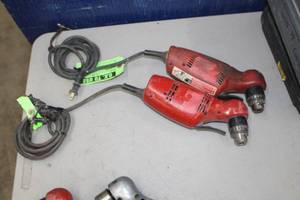 Lot of (2) Milwaukee  0375-1  38 Reversing Drill Heavy Duty