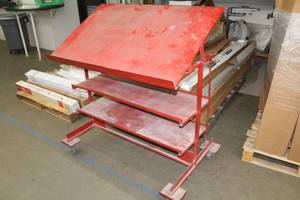 Metal Drafting Table on wheels